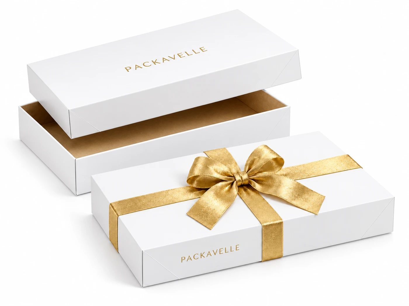 PACK07 White Lid & Base Gift Box by PACKAVELLE