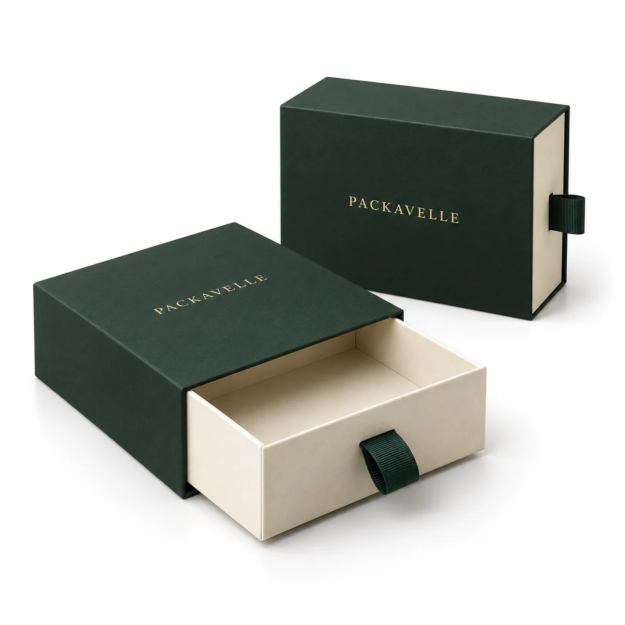 PACKAVELLE drawer boxes branded packaging format