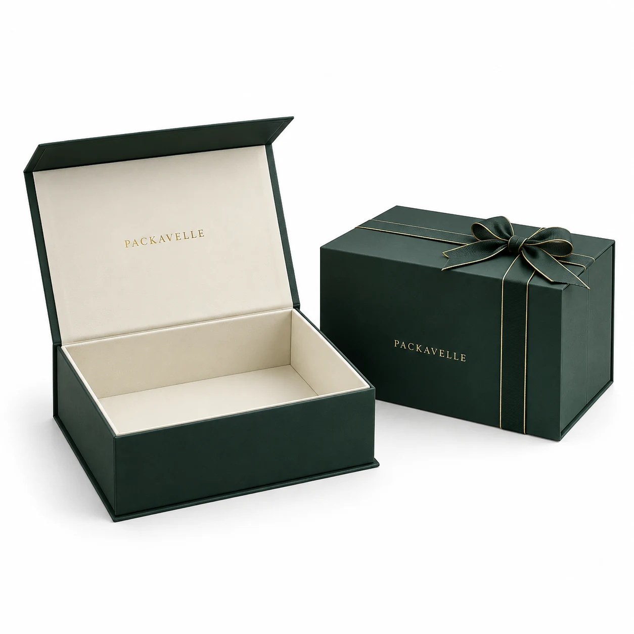 PACKAVELLE magnetic gift boxes branded packaging format